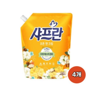 샤프란 코튼 베이비파우더 리필 2.1L (4개)_이미지