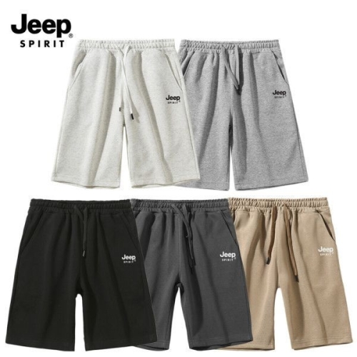 JEEP 2장세트 1+1 JEEP 지프스피릿 정품 남녀공용 5부 면반바지 JEEP SPIRIT