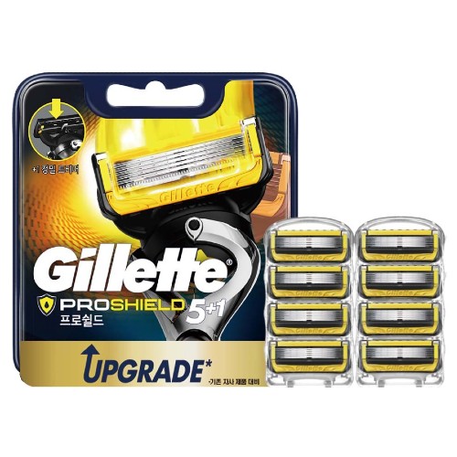 질레트 리뉴얼 프로쉴드 옐로우 면도날 (8개)_이미지