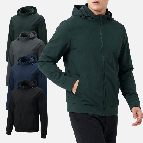 남성 쿨 스판 후드 바람막이 자켓 AST358 봄 여름