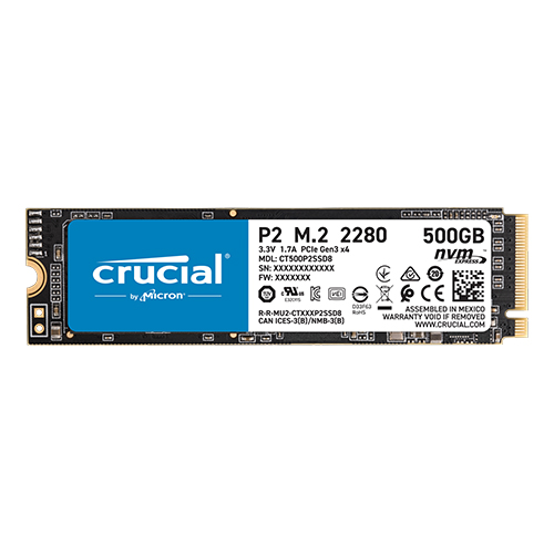 마이크론 Crucial P2 M.2 NVMe 아스크텍 (500GB)