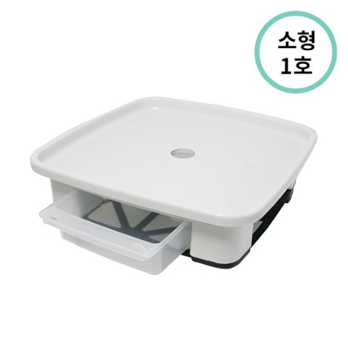 플라팜 플라팜 화분받침대 소1호 정사각형 블랙 화이트 인테리어화분받침대_이미지