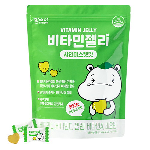 함소아제약 비타민젤리 샤인머스켓맛 100정 (1개)