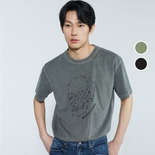 버커루 남성 30수 라운드넥 반팔 티셔츠 B232TS100P