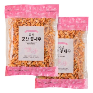 국산 군산 꽃새우 건새우 두절새우 180g 1+1