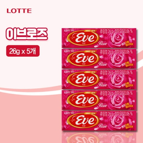 롯데제과 이브 로즈 26g (5개)_이미지