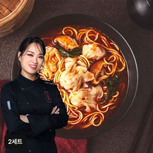 쿡솜씨 티엔미미 정지선 홍소새우완탕면 270g (2개)