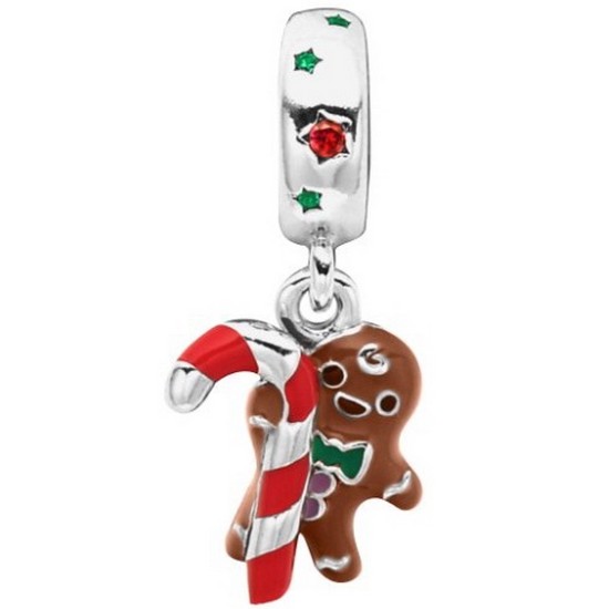 판도라 진저 브래드 맨 댕글 실버 참 799637C01