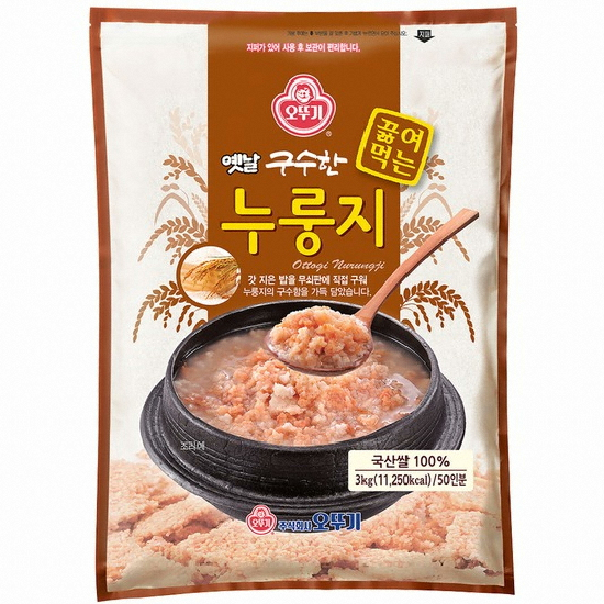 오뚜기 옛날 구수한 끓여먹는 누룽지 3kg (1개)_이미지