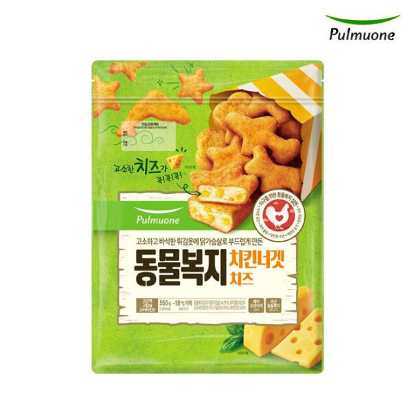풀무원 동물복지 치킨너겟 치즈 550g (1개)