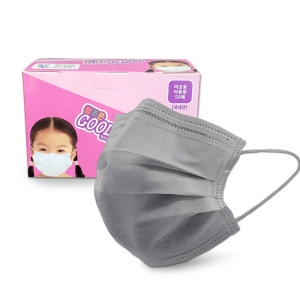 100%국산 일회용 덴탈마스크 어린이 소형 그레이 100매
