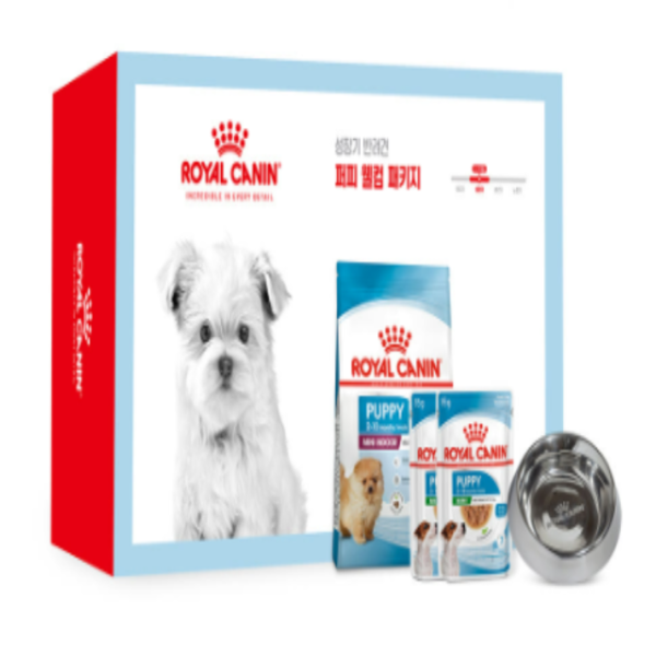 독 퍼피 웰컴패키지 인도어 퍼피 500g + 파우치 85g*2개