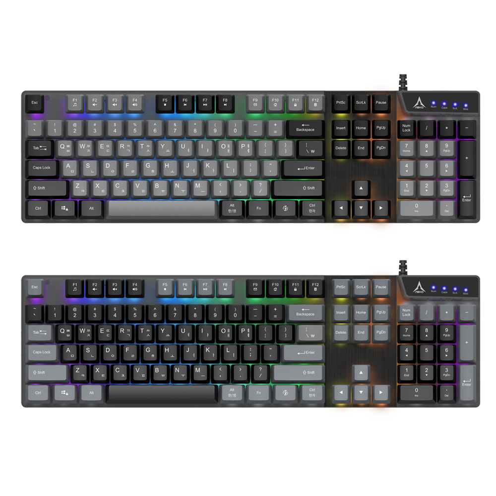 앱코 KM500 키보드 마우스 세트 (V2, 블랙)_이미지