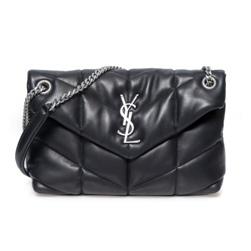 입생로랑 생로랑 라프리마 나파 퀼팅 가죽 소재 PUFFER 스몰 577476-1EL00-100