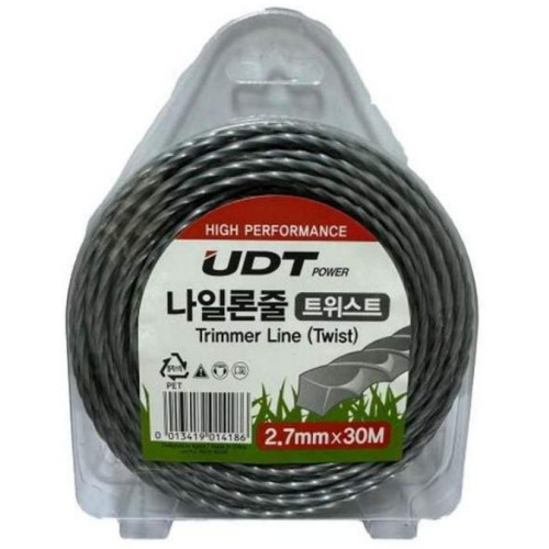 UDT  나일론줄 트위스트사각 2.7mm (30m)