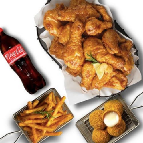 BHC ㅤ골드킹 콤보 + 뿌링치즈볼 + 케이준프라이 + 콜라 1.25L 교환권_이미지