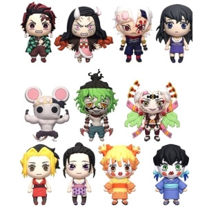 오그램 Demon Slayer Mon Kimetsu No Yaiba 3D 폼 피규어 백 클립 블라인드 백당 무작위 캐릭터 1개 1.._이미지