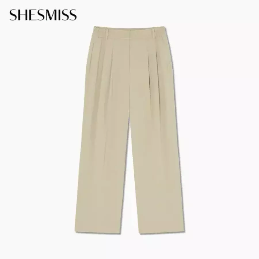 인동에프엔 쉬즈미스 사이드 밴딩 투턱 와이드 팬츠SWWSLQ32080