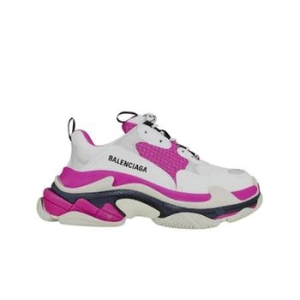 발렌시아가 트리플 S 스니커즈 화이트 핑크 524039W09OM9021
