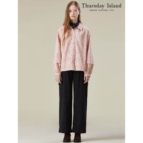 써스데이아일랜드 Thursday Island 밴딩 카고 팬츠 T236MPT136W_이미지