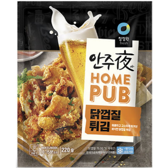 대상 청정원 안주야 홈펍 닭껍질 튀김 220g (3개)