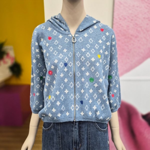 패턴 후드 니트 집업가디건 BAKCA8631LB_DJ_DJ