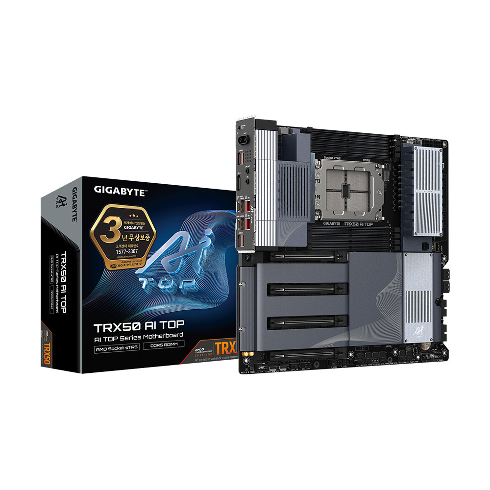 GIGABYTE TRX50 AI TOP 제이씨현이미지입니다. 누르면 해당 게시물로 새창이동합니다.