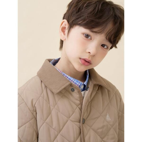  빈폴 키즈 Essential 퀼팅 점퍼 베이지 BI6138UE2A