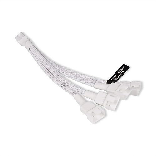 ALPHACOOL Y형 스플리터 4pin to 4x4pin PWM 케이블 (0.15m, 화이트)_이미지