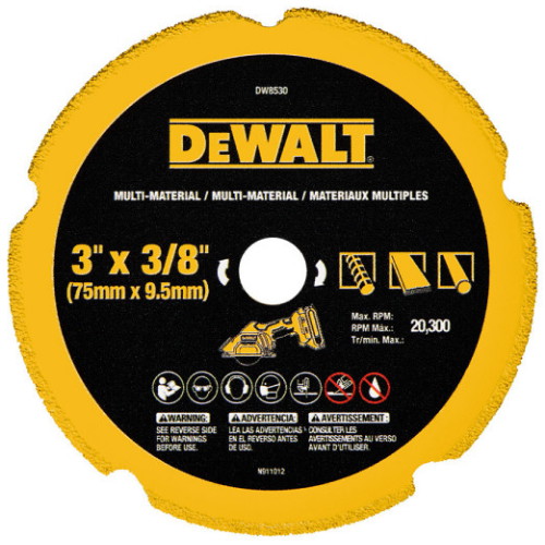 디월트 3인치 DCS438 전용 다이아몬드 멀티날 DW8530