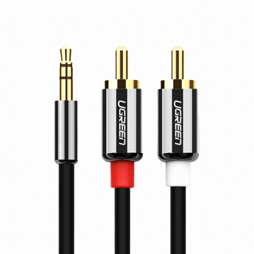 UGREEN 3.5mm ���׷��� to RCA 2�� M/M ���̺�
