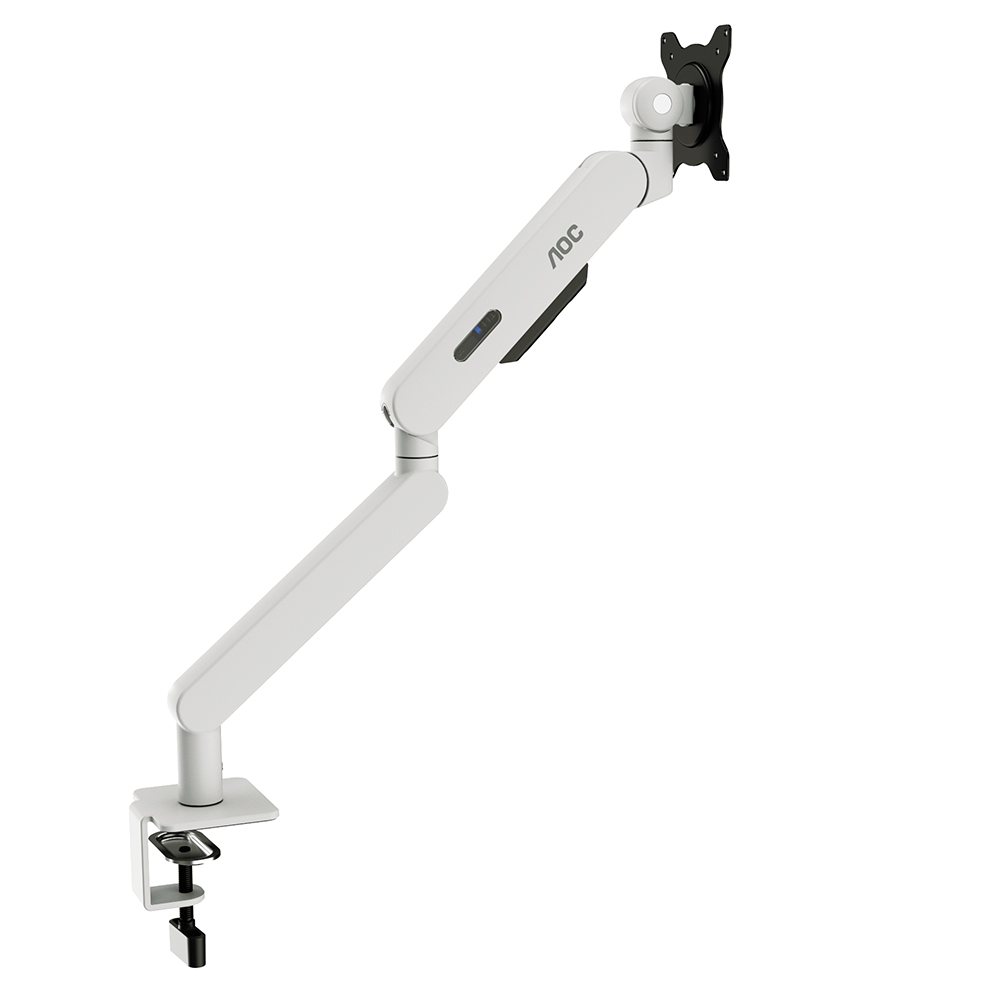 알파스캔 AOC AM400 문스톤 펄 싱글 모니터암_이미지