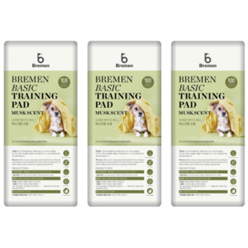 브레멘 ㅤ베이직 패드 머스크향 소형 100매 (3개)_이미지