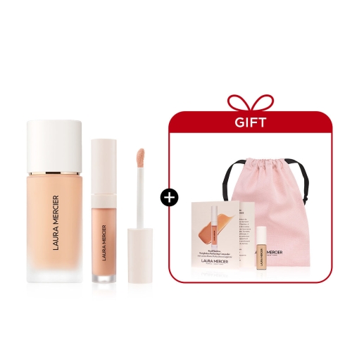  로라메르시에 리얼 플로리스 웨이트리스 퍼펙팅 파운데이션 30ml+컨실러 5.4ml 세트