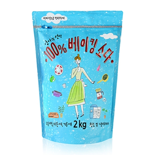 애경 엄마의 선택 100% 천연 베이킹소다 주방세제 2kg (1개)