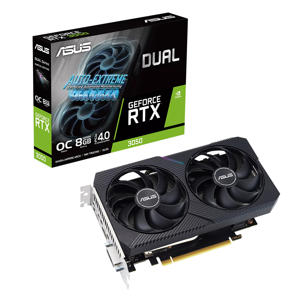 ASUS DUAL ������ RTX 3050 V2 O8G OC D6 8GB