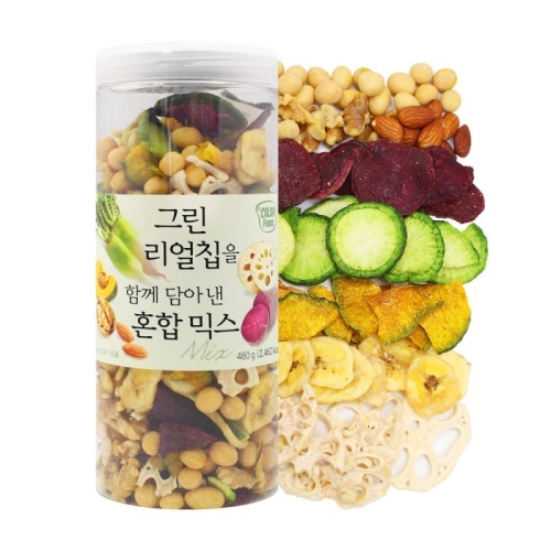 선명농수산 그린리얼칩 혼합믹스 480g