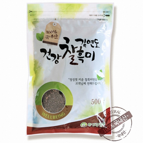 횡성광명원 김연도 웰빙 찰흑미 500g (4개)