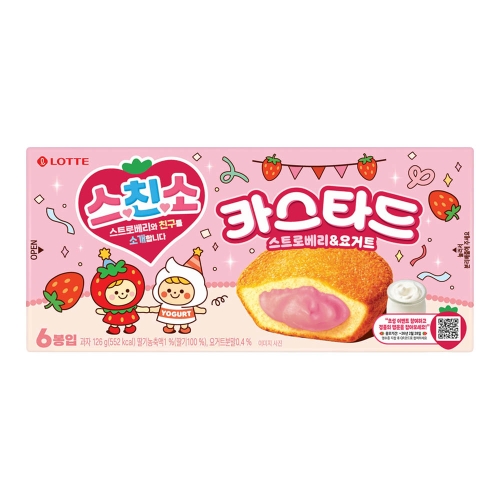 롯데제과 스친소 카스타드 스트로베리요거트 126g (1개)_이미지
