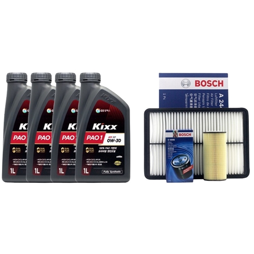 GS칼텍스 킥스 파오1 0W30 4L + 보쉬필터 기아 더뉴 K3 가솔린