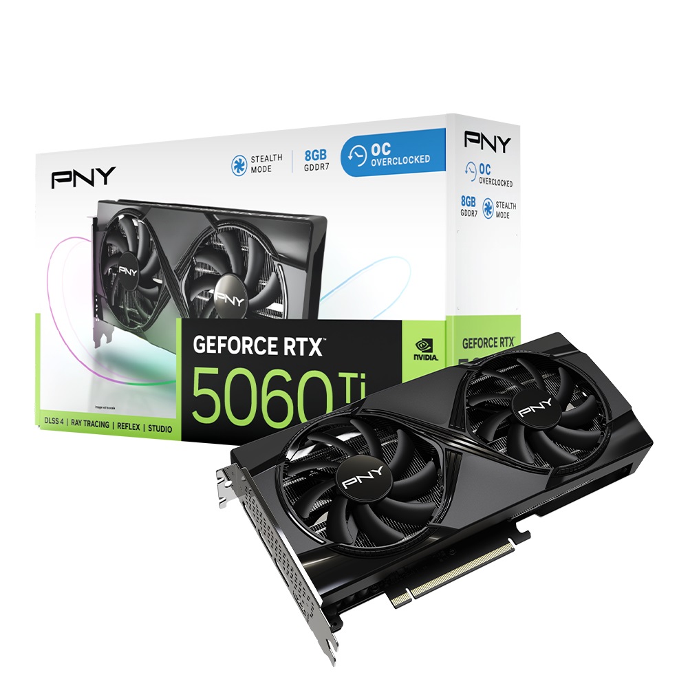 PNY 지포스 RTX 5060 Ti OC D7 8GB Dual Fan 한성컴퓨터_이미지