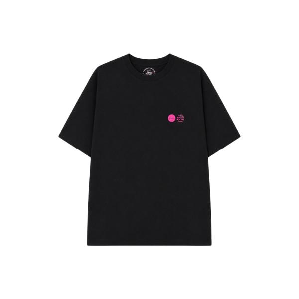  송지오 X안티소셜소셜클럽 웨이브 로고 반팔 티셔츠 블랙 MI3TS750BK