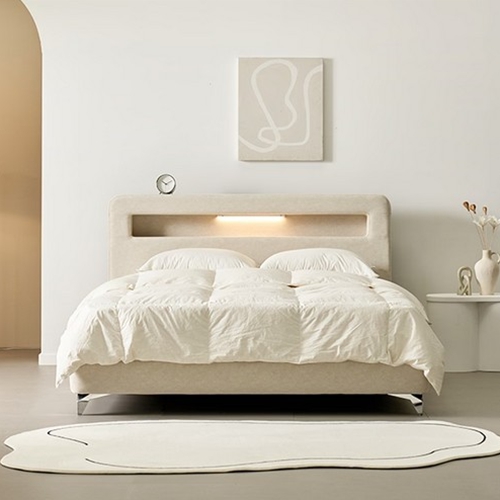 모네 패브릭 평상형 LED침대 LK