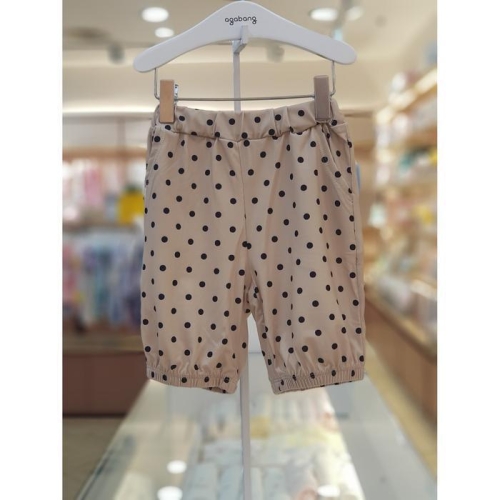 아가방 세이브존06 베이지 하퍼도트나염6부바지 01S3520J51