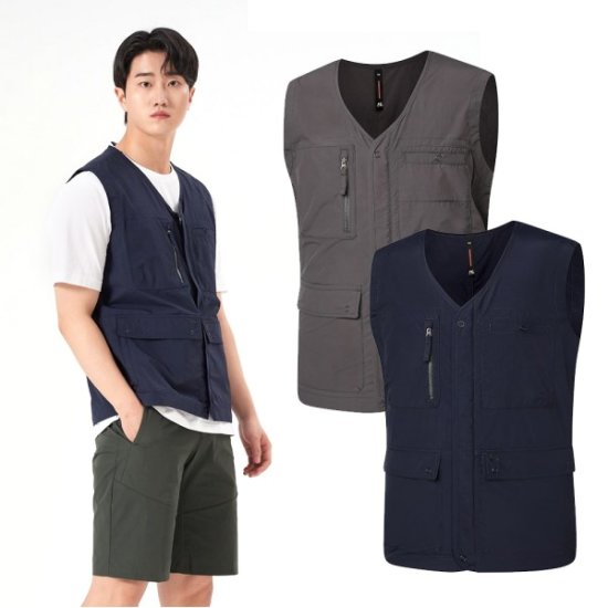 콜핑 경량 속건성 멀티포켓 등산 낚시 조끼 2172VK135M이미지입니다. 누르면 해당 게시물로 새창이동합니다.