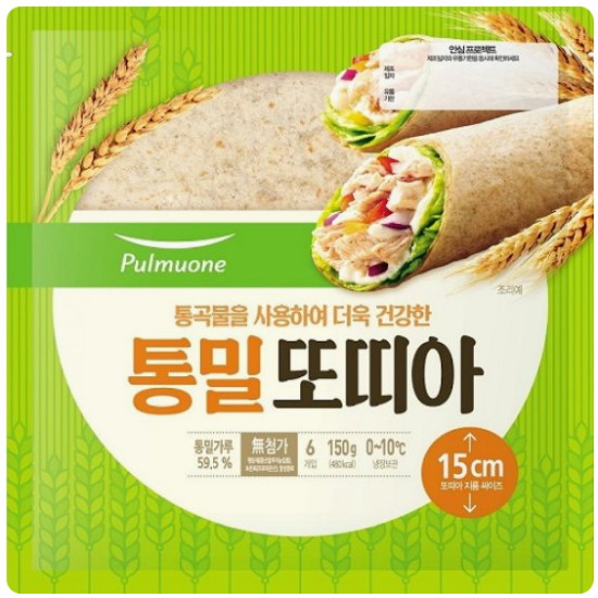 풀무원 통밀 또띠아 15cm 6개입 150g (8개)_이미지