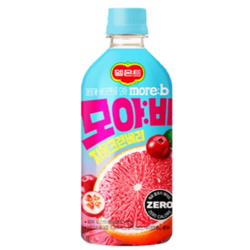 롯데칠성음료 델몬트 모아비 자몽 크랜베리 제로칼로리 500ml (2개)_이미지