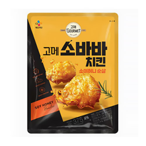 CJ제일제당 고메 소바바치킨 소이허니 순살 375g (8개)_이미지