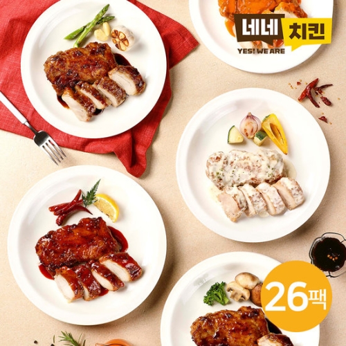 네네치킨 네꼬닭 순살 닭다리 5종 (26개)_이미지