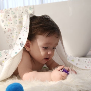 테리파머 토토리 양면 아기목욕타올 수건 1장  속싸개